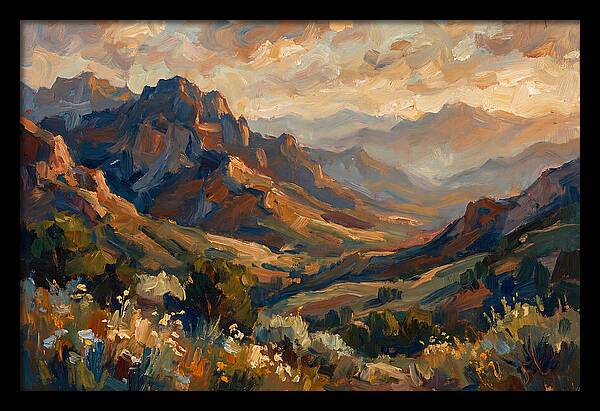 Majestic Mountain Range At Dusk