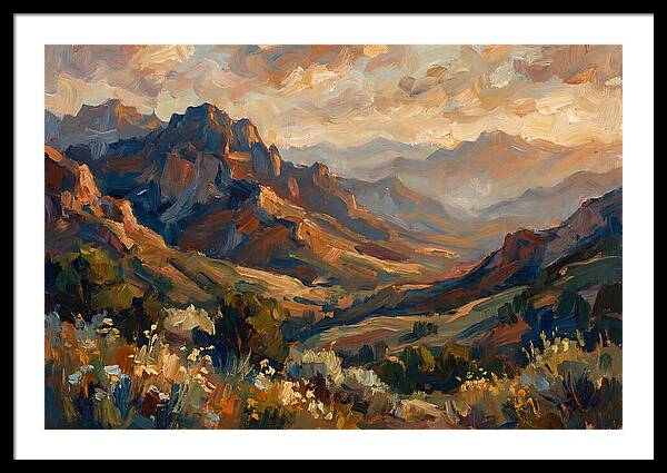 Majestic Mountain Range At Dusk