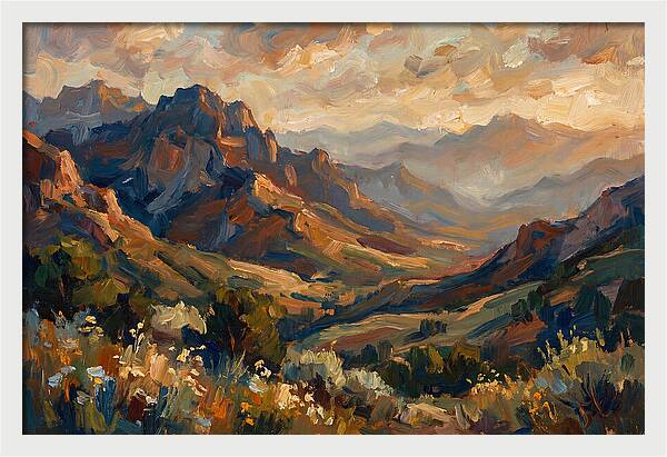 Majestic Mountain Range At Dusk