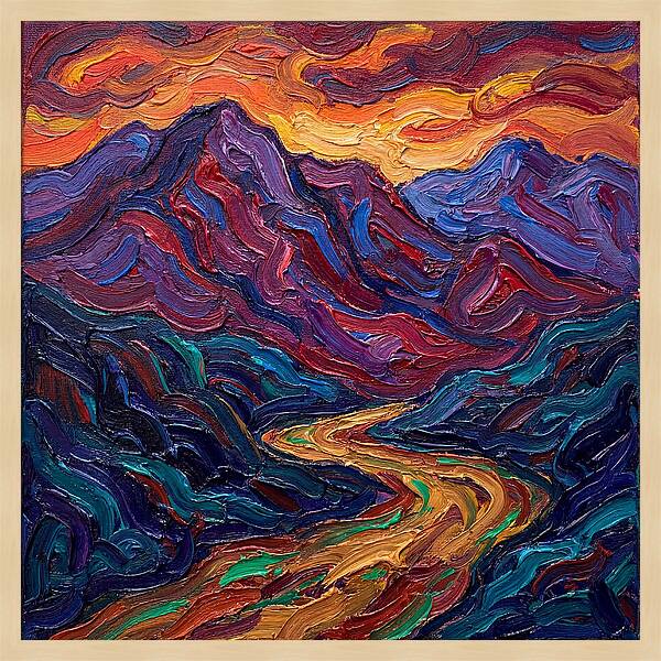 Majestic Mountain Sunset