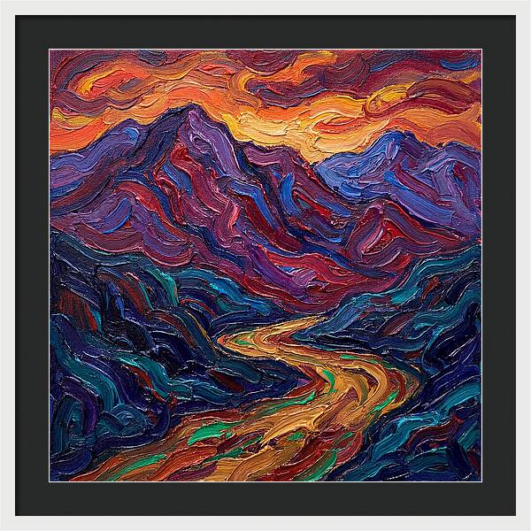 Majestic Mountain Sunset