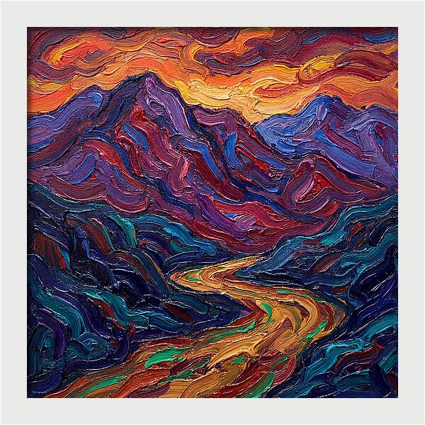 Majestic Mountain Sunset