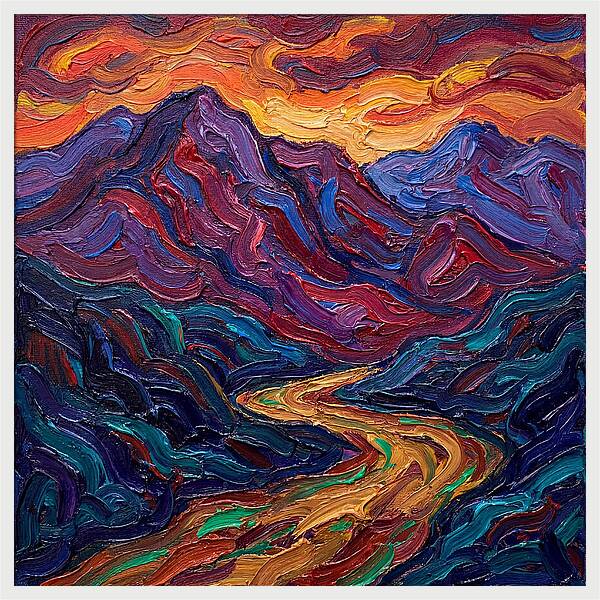 Majestic Mountain Sunset