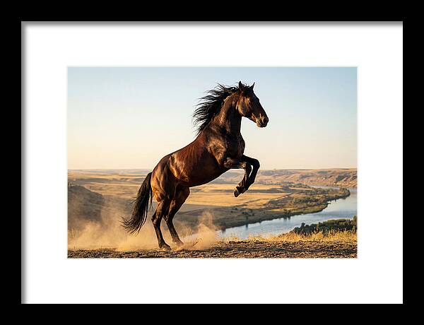 Majestic Mustang Stallion In Motion