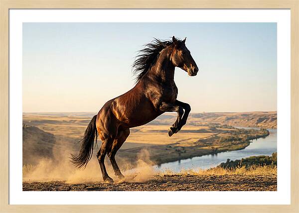 Majestic Mustang Stallion In Motion