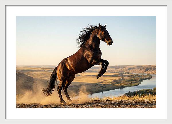 Majestic Mustang Stallion In Motion
