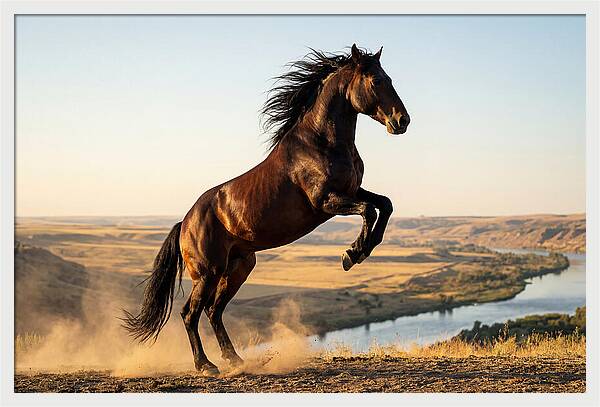 Majestic Mustang Stallion In Motion