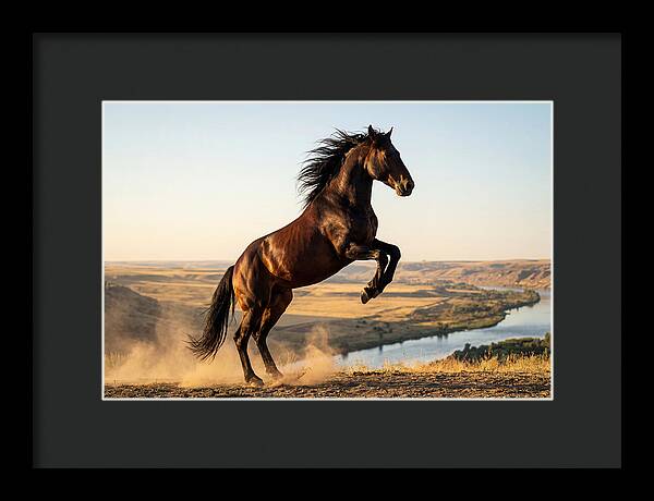 Majestic Mustang Stallion In Motion
