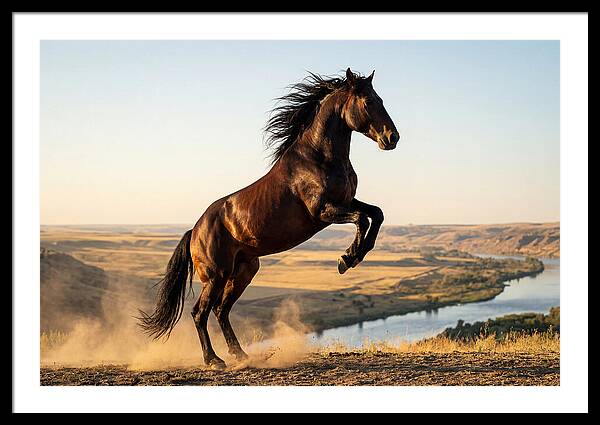 Majestic Mustang Stallion In Motion
