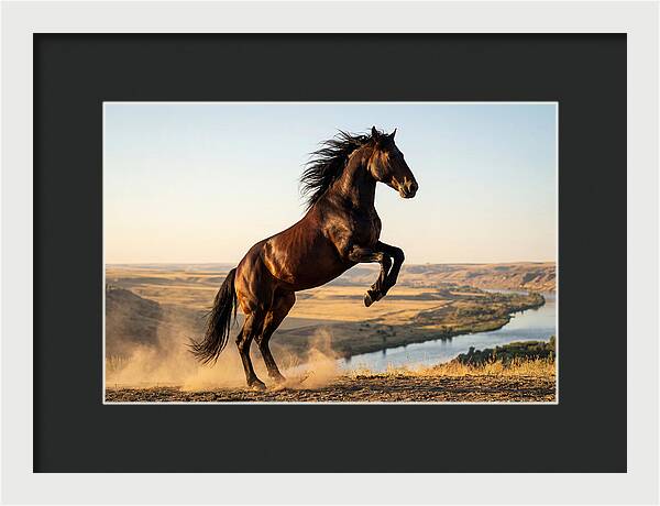 Majestic Mustang Stallion In Motion
