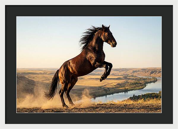 Majestic Mustang Stallion In Motion