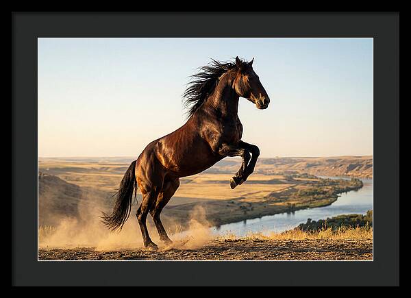 Majestic Mustang Stallion In Motion