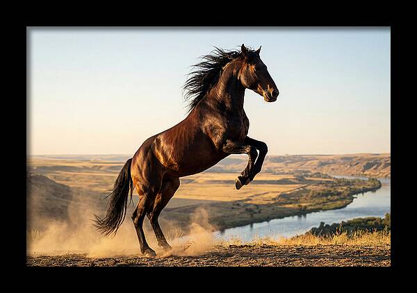 Majestic Mustang Stallion In Motion