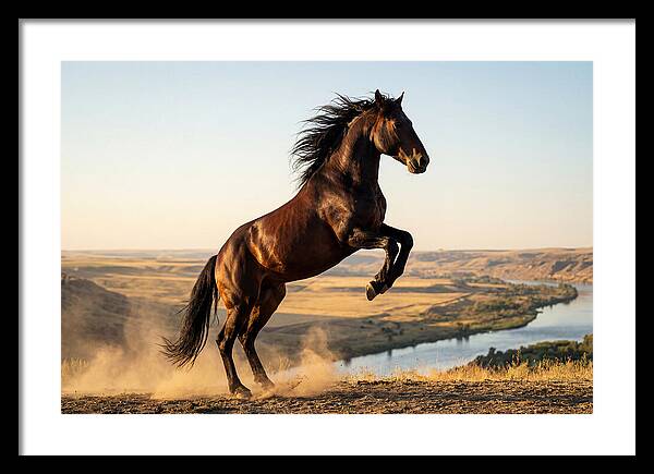 Majestic Mustang Stallion In Motion