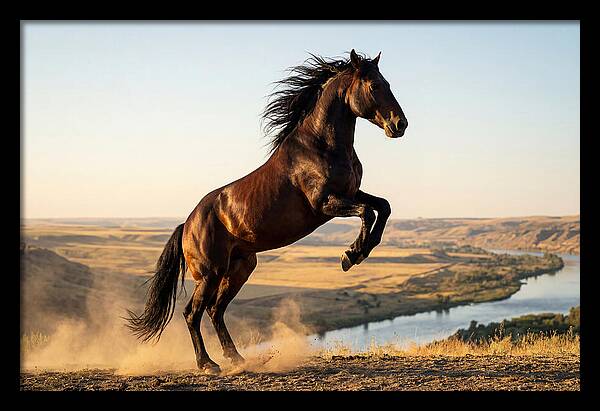 Majestic Mustang Stallion In Motion