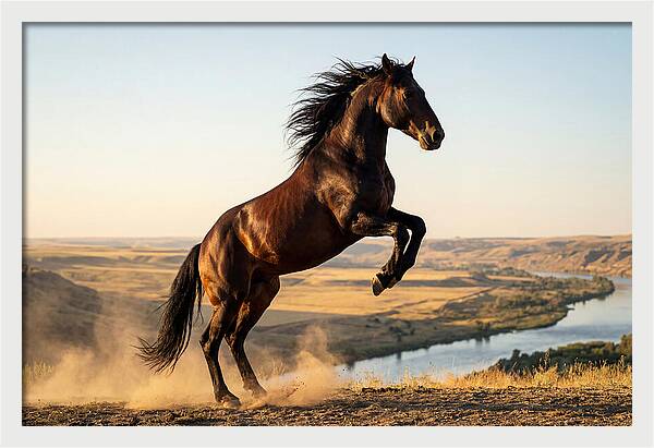 Majestic Mustang Stallion In Motion