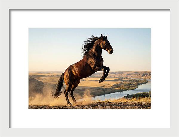 Majestic Mustang Stallion In Motion