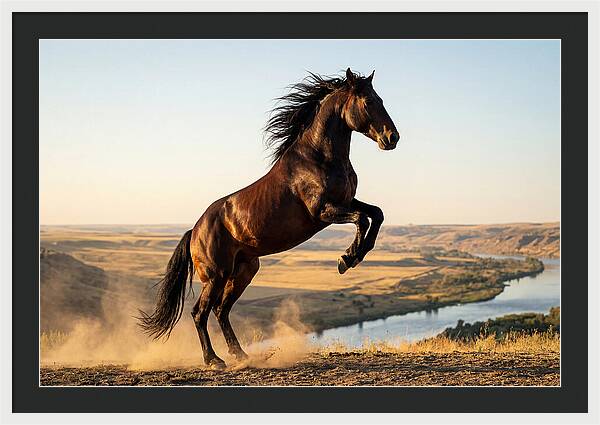Majestic Mustang Stallion In Motion