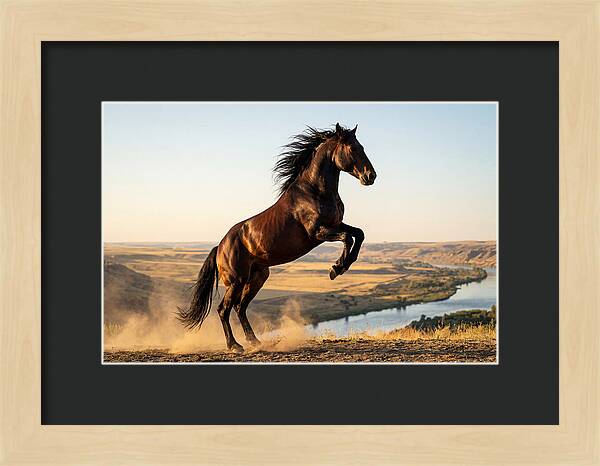 Majestic Mustang Stallion In Motion