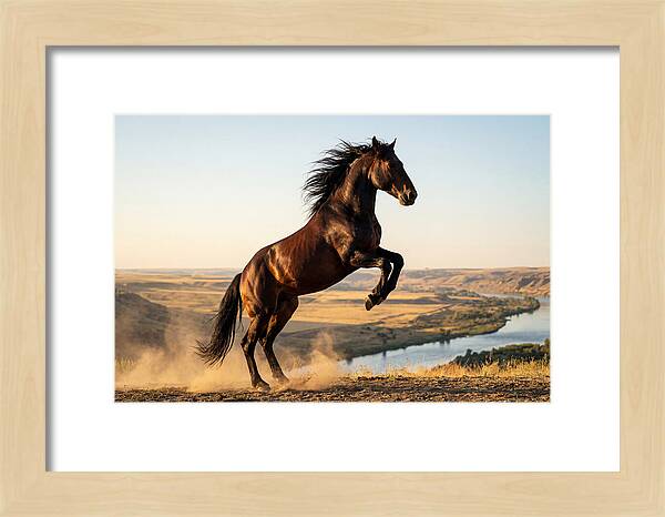 Majestic Mustang Stallion In Motion