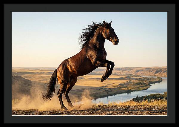 Majestic Mustang Stallion In Motion