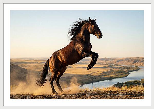 Majestic Mustang Stallion In Motion