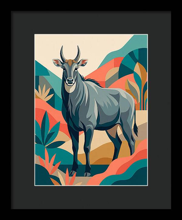 Majestic Nilgai In Serenity