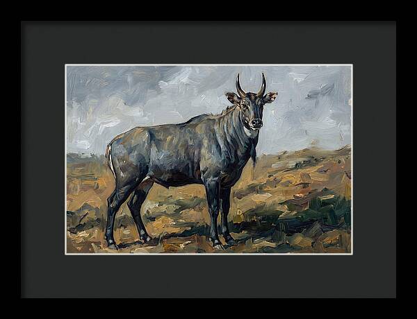Majestic Nilgai In The Wild