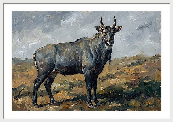 Majestic Nilgai In The Wild