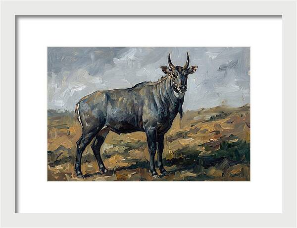Majestic Nilgai In The Wild