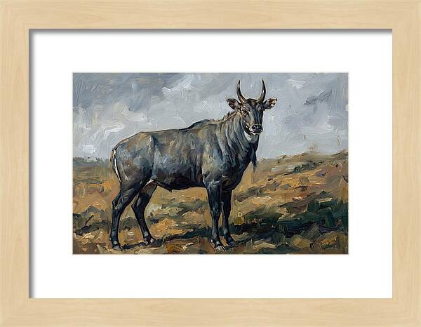 Majestic Nilgai In The Wild