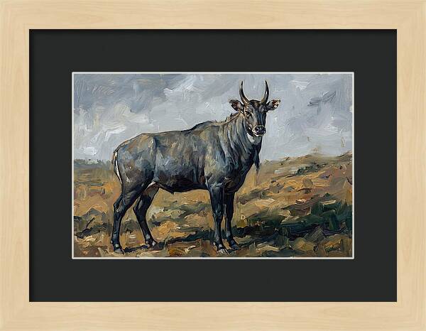 Majestic Nilgai In The Wild