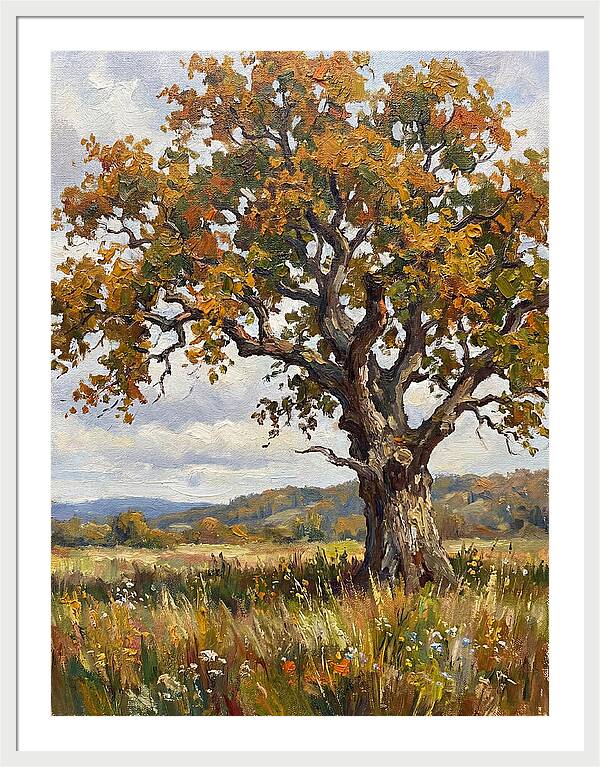 Majestic Oak In Autumn