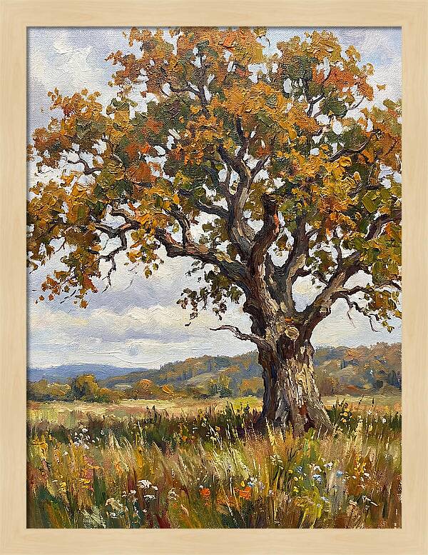 Majestic Oak In Autumn