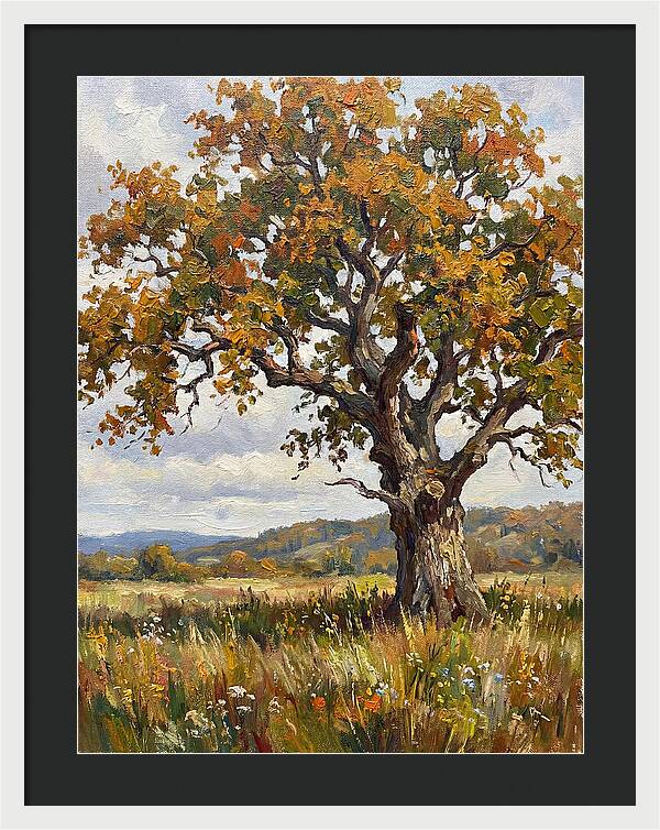 Majestic Oak In Autumn
