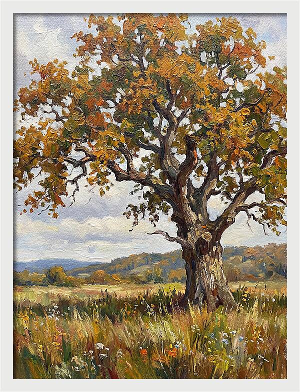 Majestic Oak In Autumn