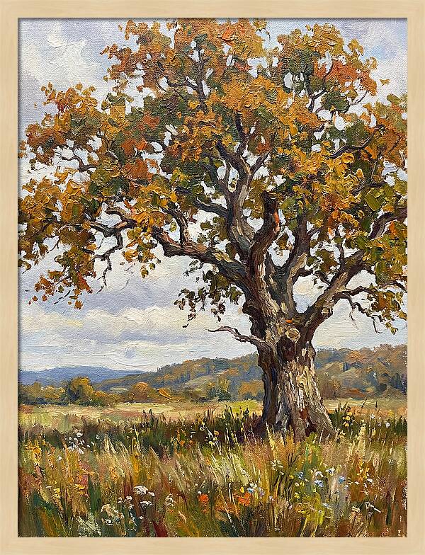 Majestic Oak In Autumn