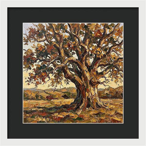 Majestic Oak Tree In Autumn