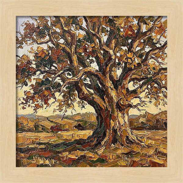Majestic Oak Tree In Autumn