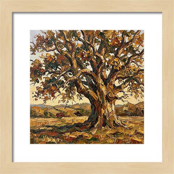 Majestic Oak Tree In Autumn