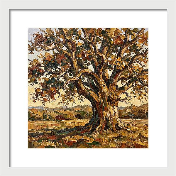 Majestic Oak Tree In Autumn
