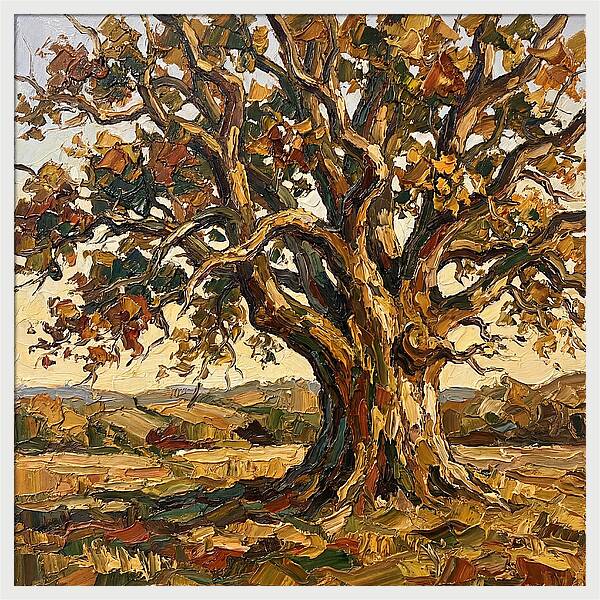 Majestic Oak Tree In Autumn