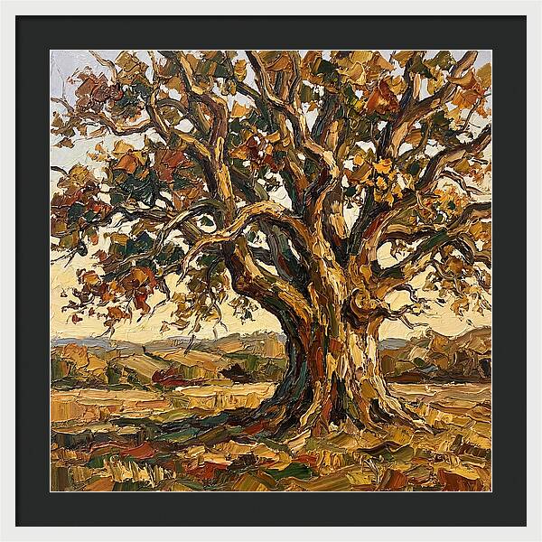 Majestic Oak Tree In Autumn
