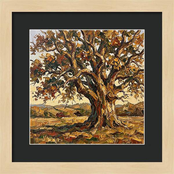 Majestic Oak Tree In Autumn