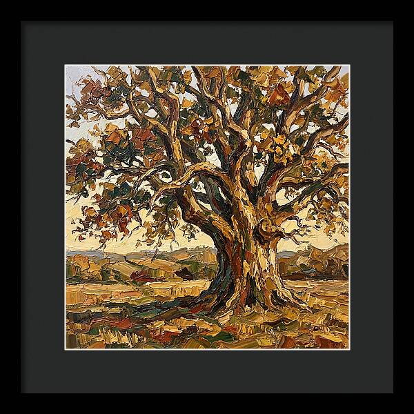 Majestic Oak Tree In Autumn