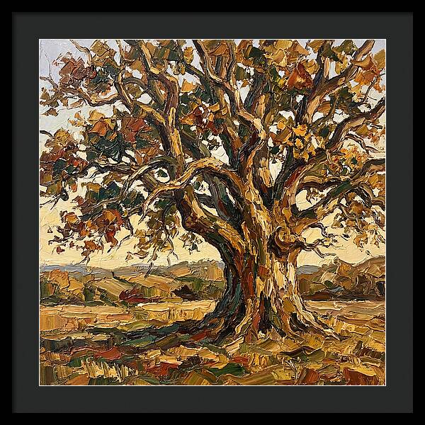 Majestic Oak Tree In Autumn