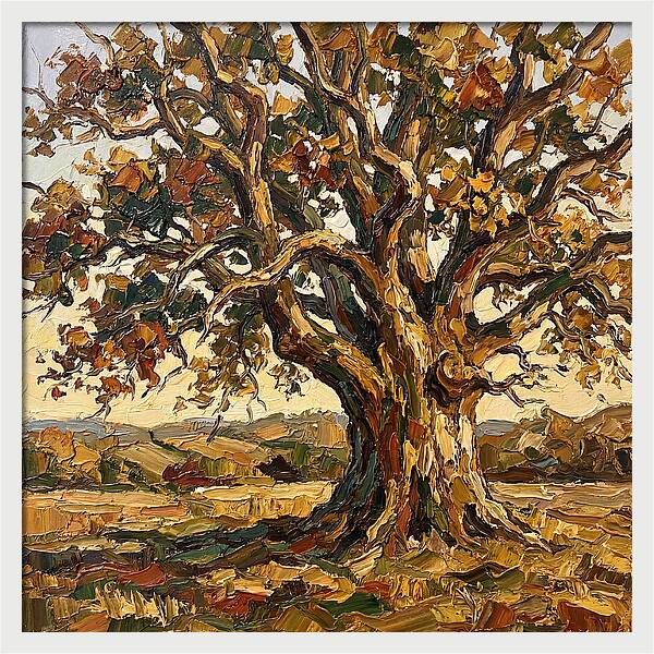 Majestic Oak Tree In Autumn