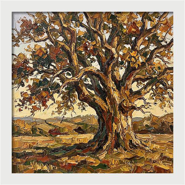 Majestic Oak Tree In Autumn