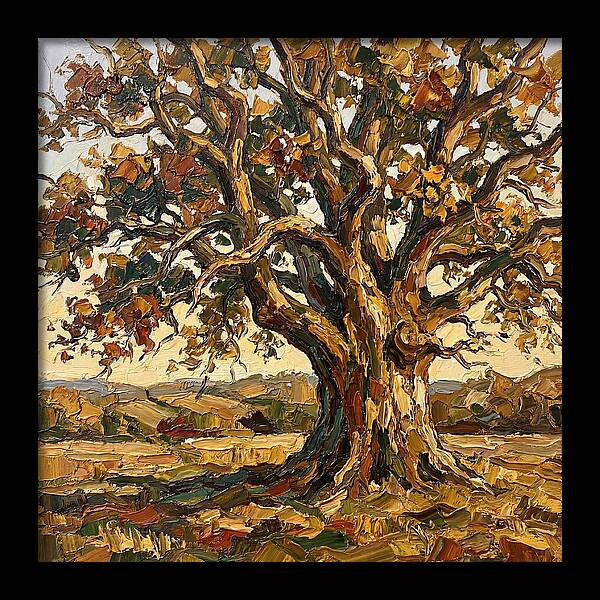 Majestic Oak Tree In Autumn
