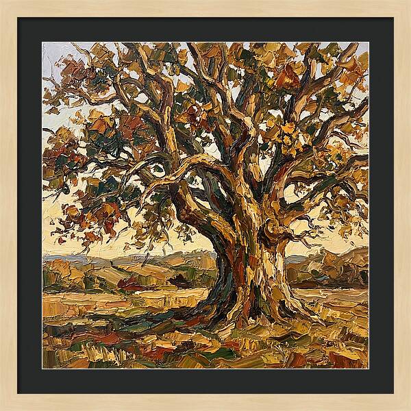 Majestic Oak Tree In Autumn